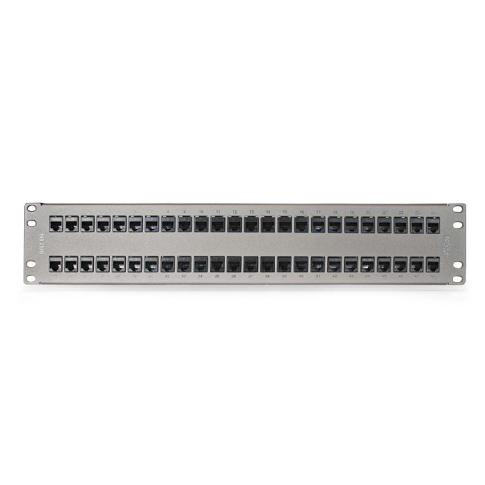 panel de parcheo, ax103256, keyconnect 48 puertos 10gx cat.6a 2 ...